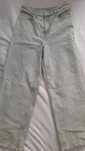 Szare jeansy wide leg