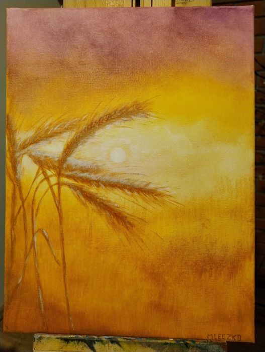 Obraz ręcznie malowany na płótnie - akryl 30x40 cm.