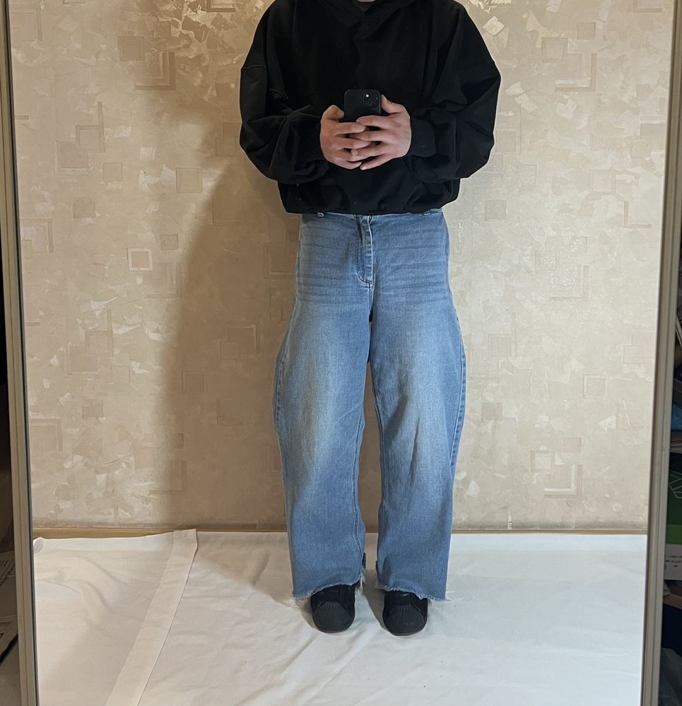 Широкі джинси беггі baggy big boy wide wideleg opium rap реп fade