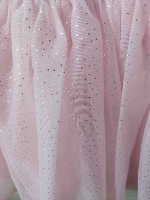 Różowa sukienka strój na tańce balet Myszka Minnie 128