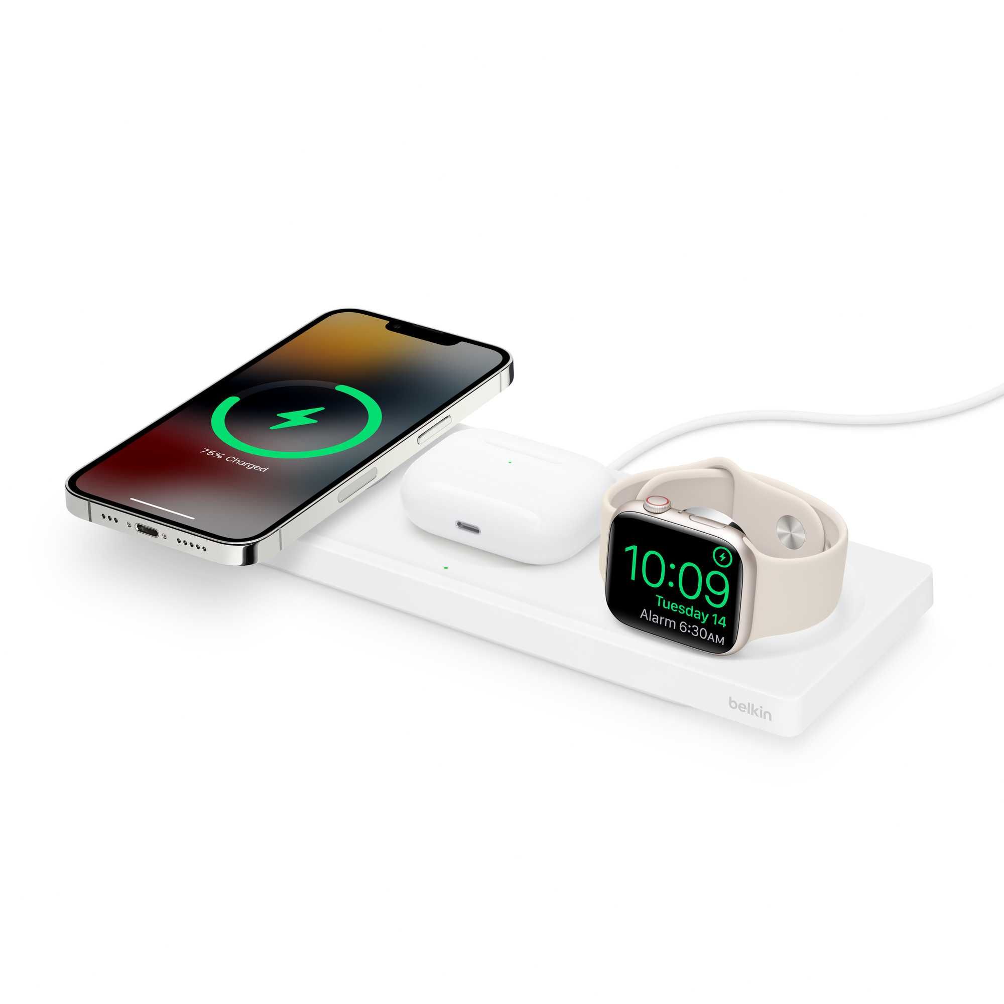 Ładowarka bezprzewodowa Belkin BOOST CHARGE PRO 3-in-1 z MagSafe FV23%