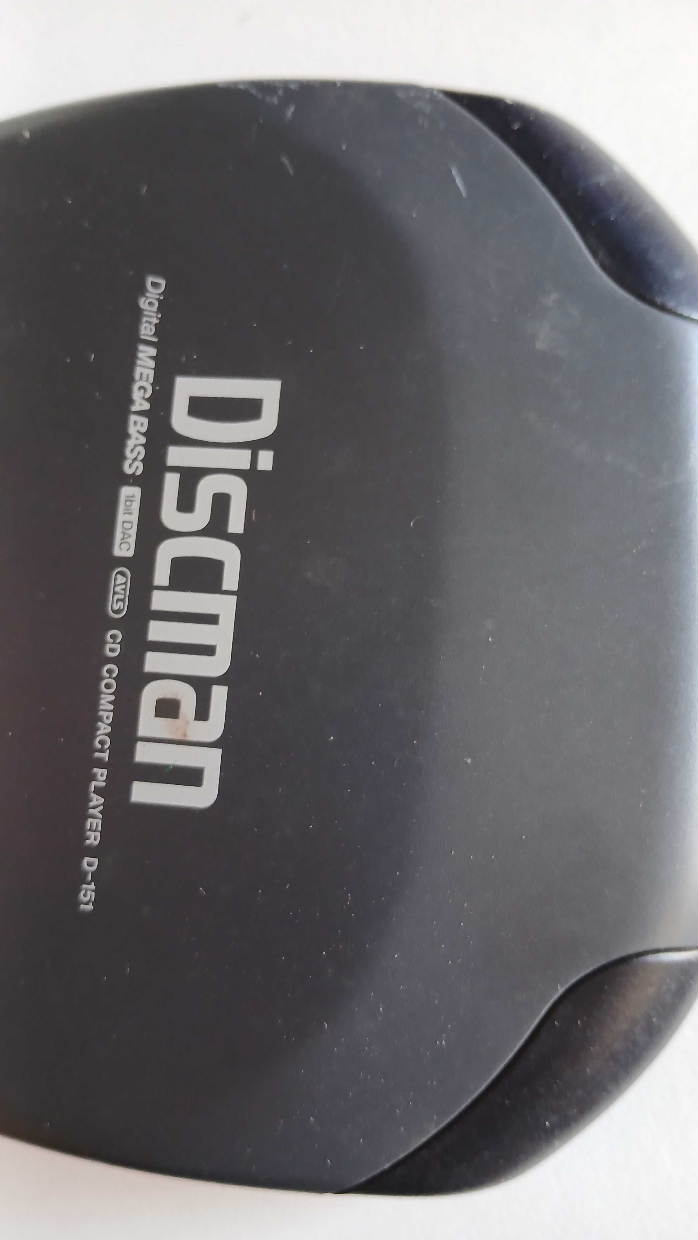 Sony Discman D-151 CD Player + adaptador de corrente (Para reparação)