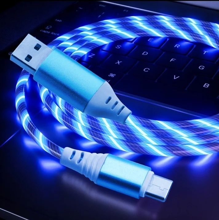 Магнитный светодиодный световой кабель, Micro USB.