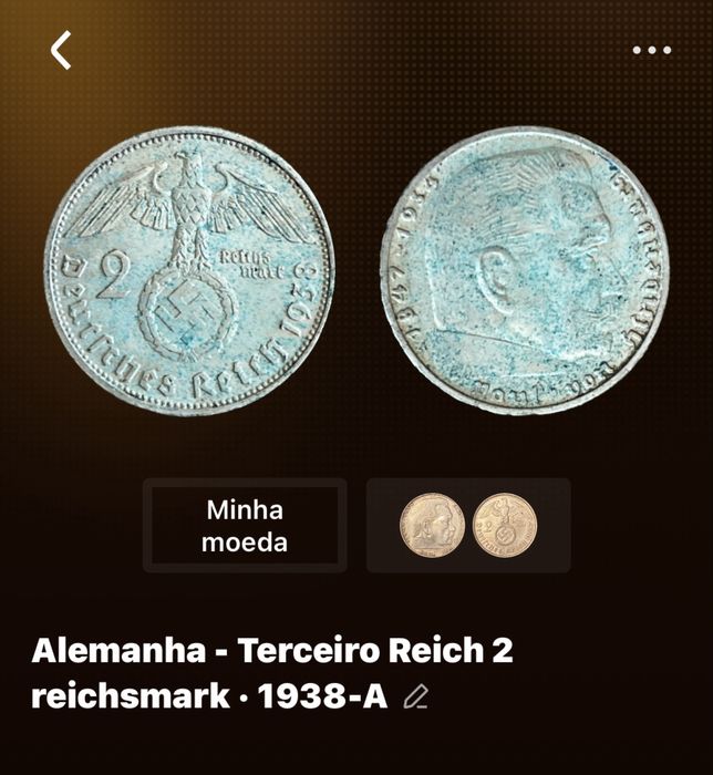 Moedas Alemãs do terceiro Reich