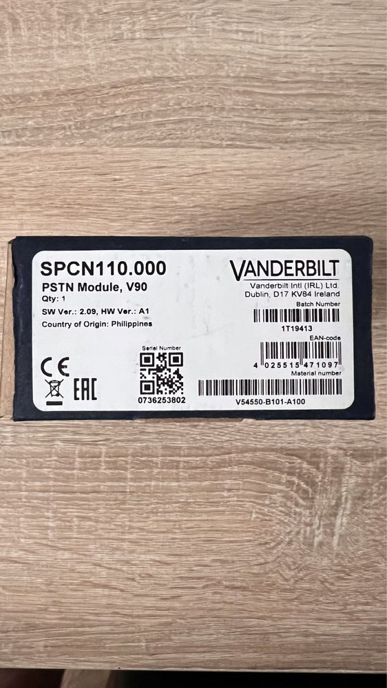 VANDERBILT SPCN110.000 V90 moduł komunikacyjny PSTN