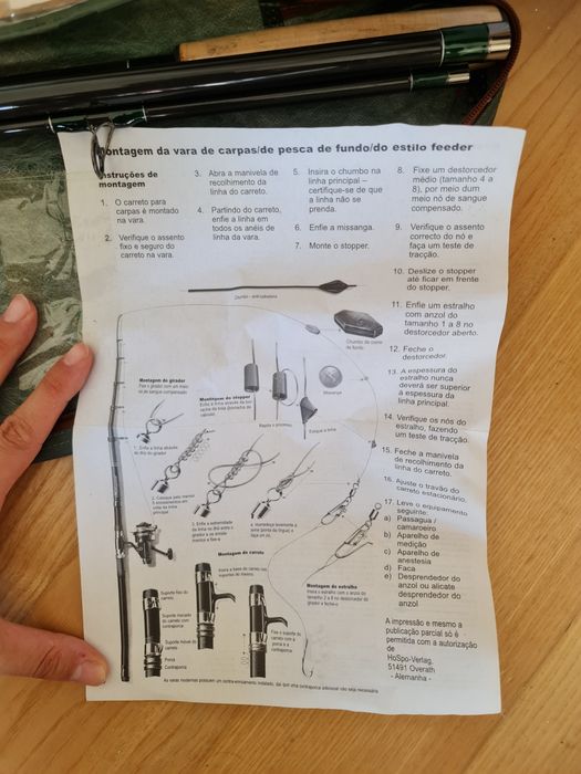 Conjunto de pesca para carpas Carp-Selection 360cm. cana/carreto/mala