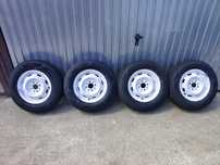 Nowe koła stalowe nowe opony Fiat 125p, 126p, Polonez126p 165/80/r13