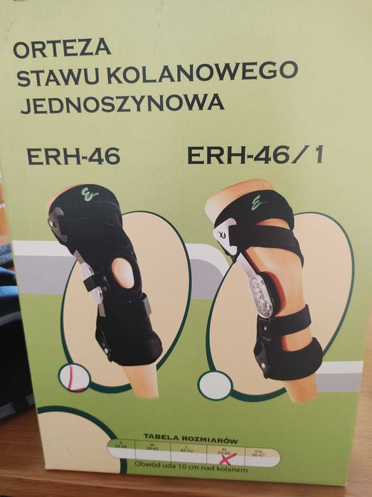 Orteza stawu kolanowego jednoszynowa ERH-46 lewa