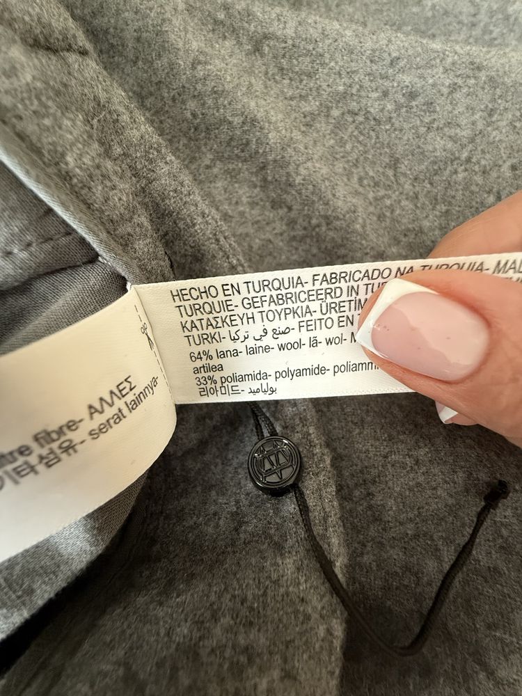 Сірі штани Massimo dutti оригінал шерсть