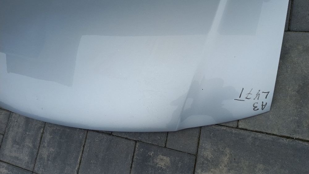 Audi a3 8l maska pokrywa silnika srebrna ly7t