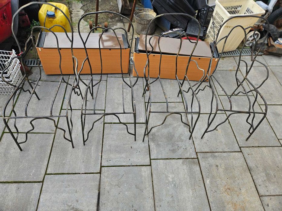 4 solidne krzesła ogrodowe ala kute