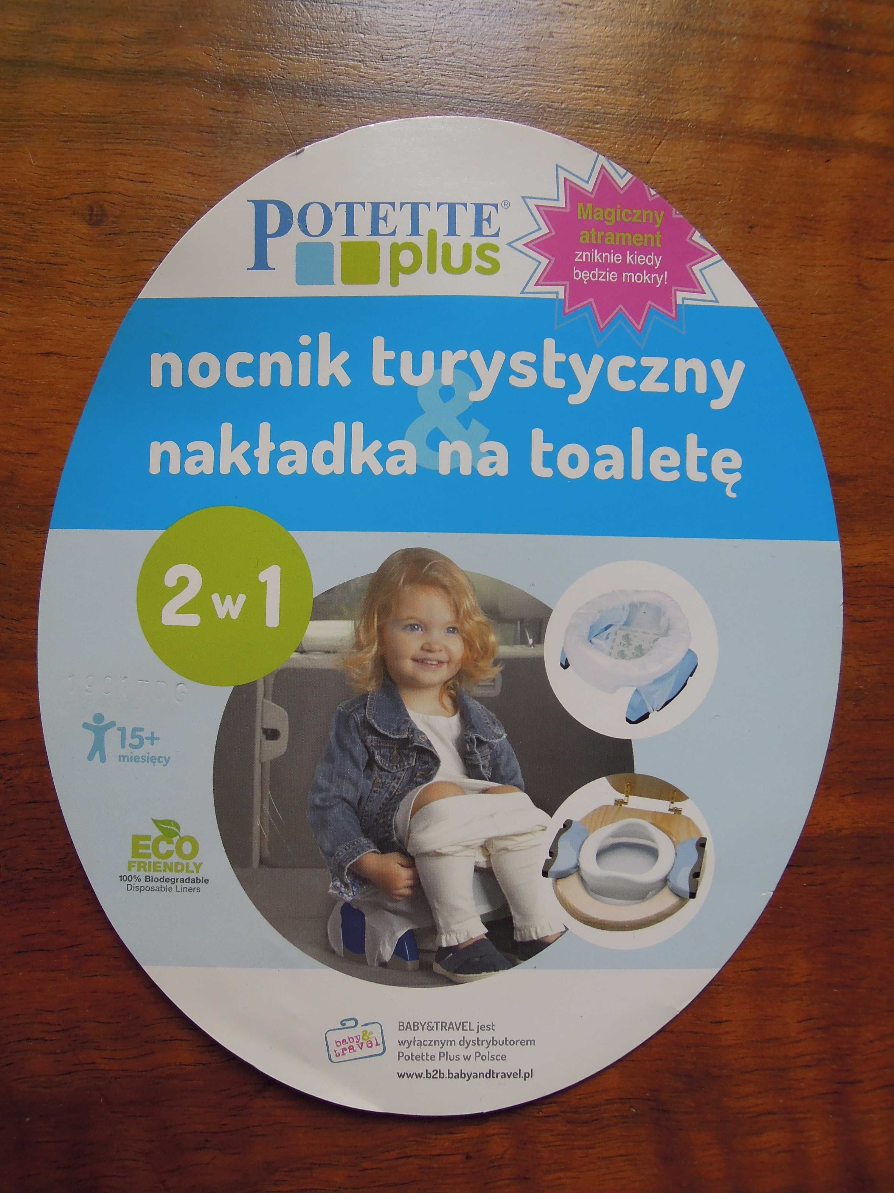 Potette Plus, Nocnik turystyczny i nakładka na toaletę (2w1)