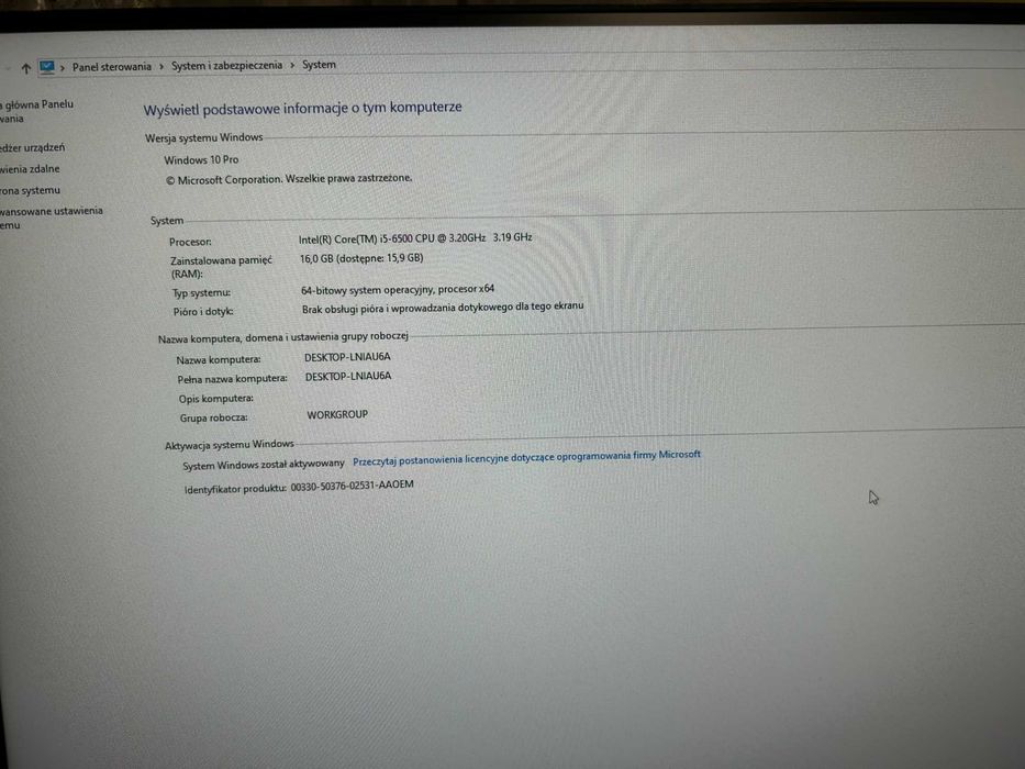 Bardzo ładny Hp elitedesk 800 g2 intel i5 6500| 16GB RAM 256SSD