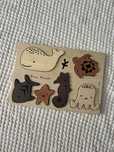 Drewniana ukladanka Wee Gallery Ocean Animals puzzle