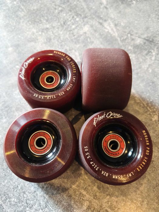 Koła longboard Blood Orange 65mm 82A z łożyskami