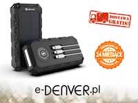 PANCERNY POWERBANK SOLARNY 20000 mAh indukcja QI Denver PSQ-20008