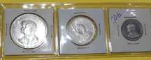 3 moedas prata D. Carlos e D. Amélia Série Completa