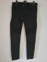 Eleganckie czarne, męskie jeansy skinny rozmiar 32