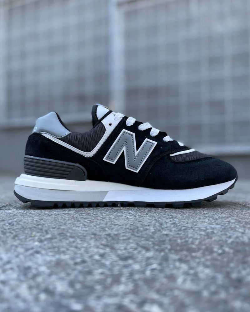 New Balance 574 Black White /Мужские кроссовки/Чоловічі кросівки