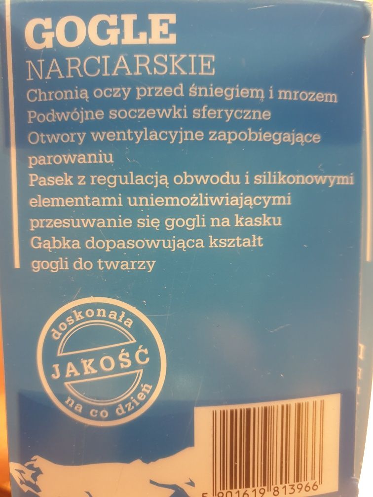 Gogle narciarskie