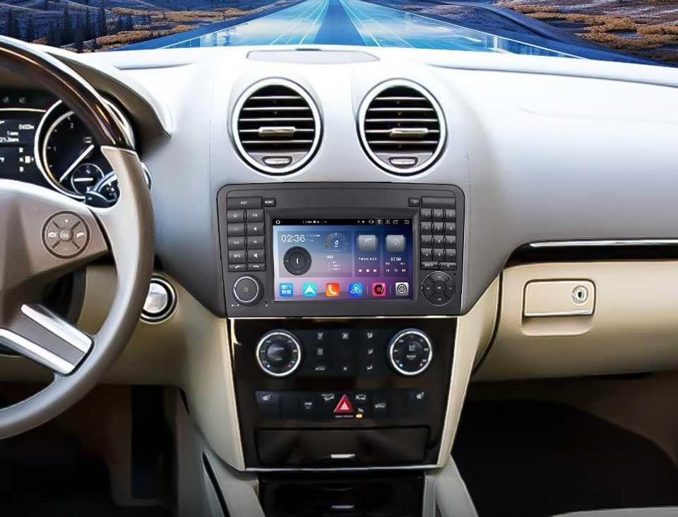 Radio FM DAB+ GPS WiFi CarPlay Android Mercedes GL Class X164 ML W164