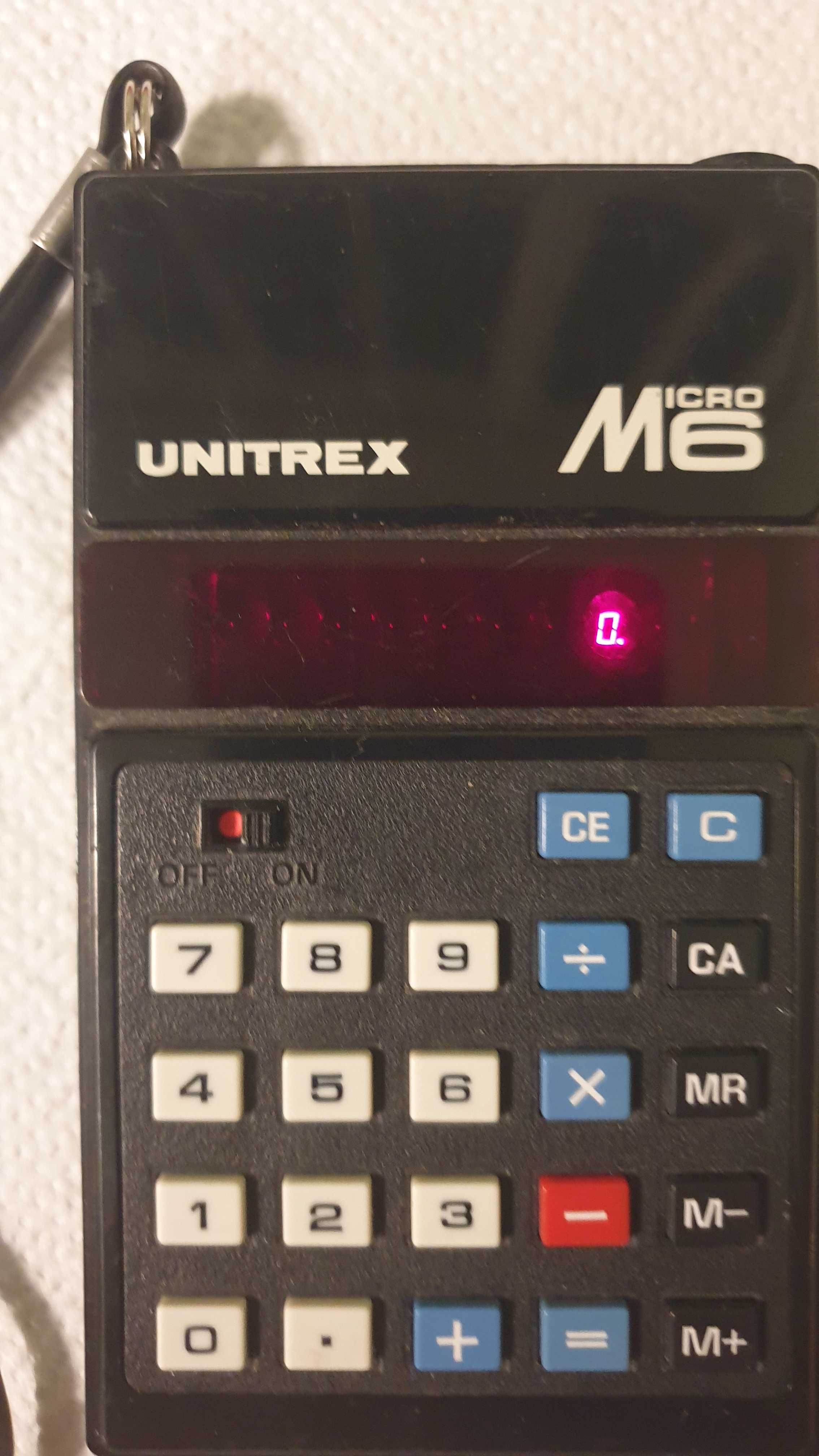 Zabytkowy kalkulator UNITREX  Micro M6 LED Made in Japan