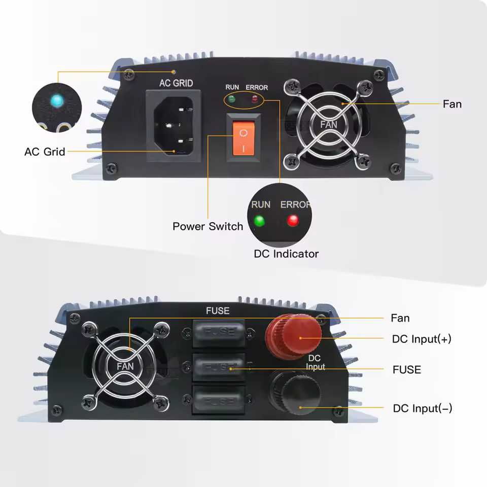 Inversor Grid Tie 1400w 36V (20-50VDC)