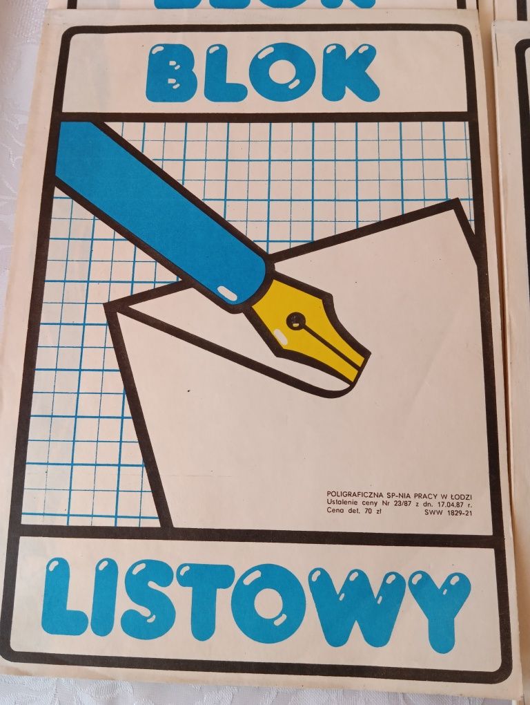 Trzy bloki listowe PRL