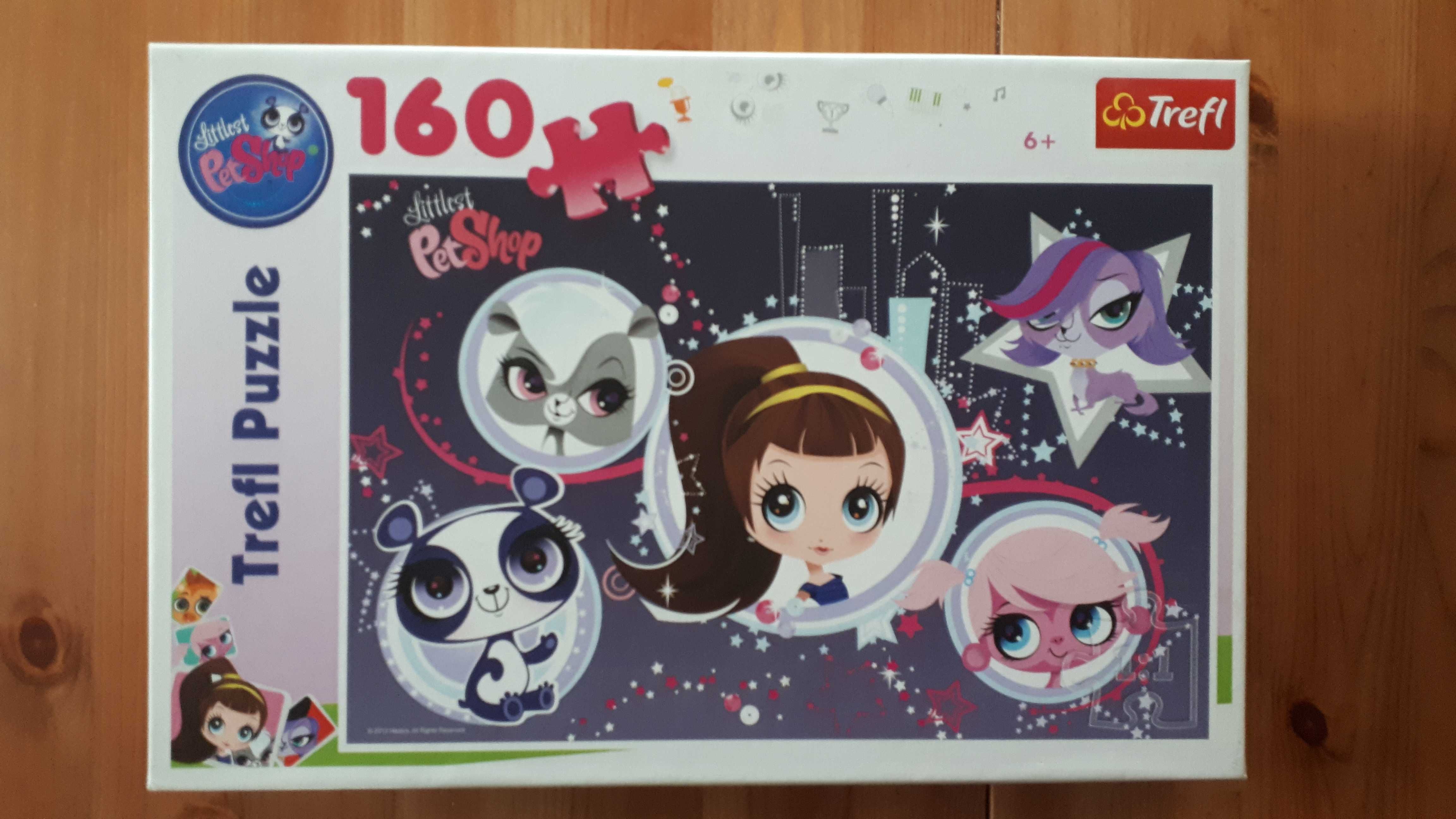 Puzzle Trefl 160 Littlest Pet Shop - kompletne - jak nowe