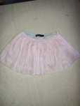 Saia rosa brilhante em tule - 12 meses