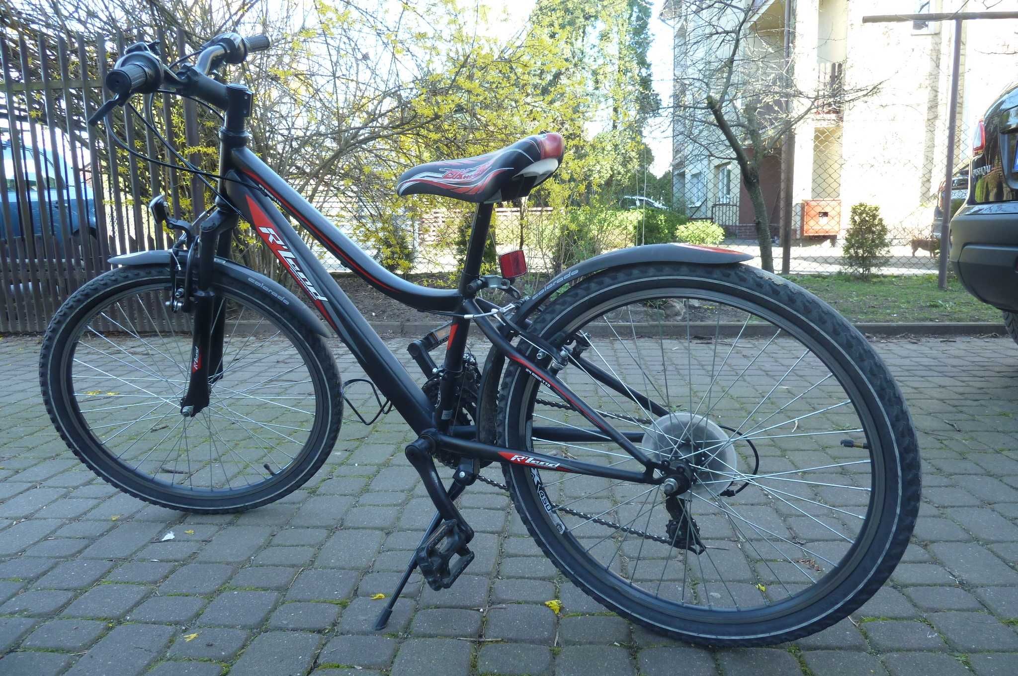 2 rowery polskiej firmy Rowerland Junior, koła 24 cale, rama 14