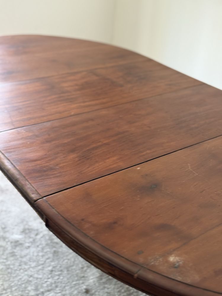Mesa de jantar em madeira antiga clássica mesidas aberta 2,00x1,00