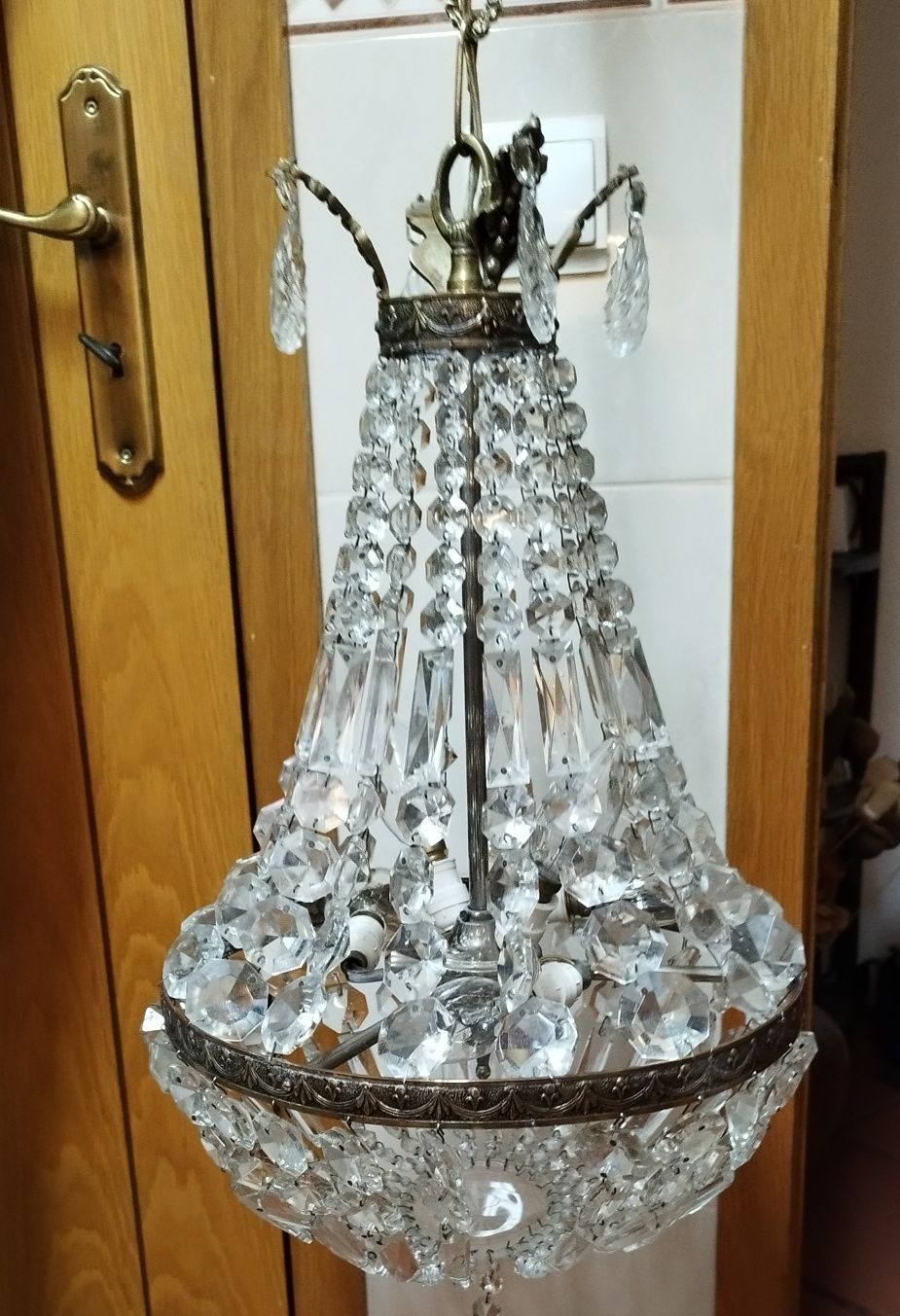 Conjunto de Candeeiros vintage de tecto e par de mesa de cabeceira