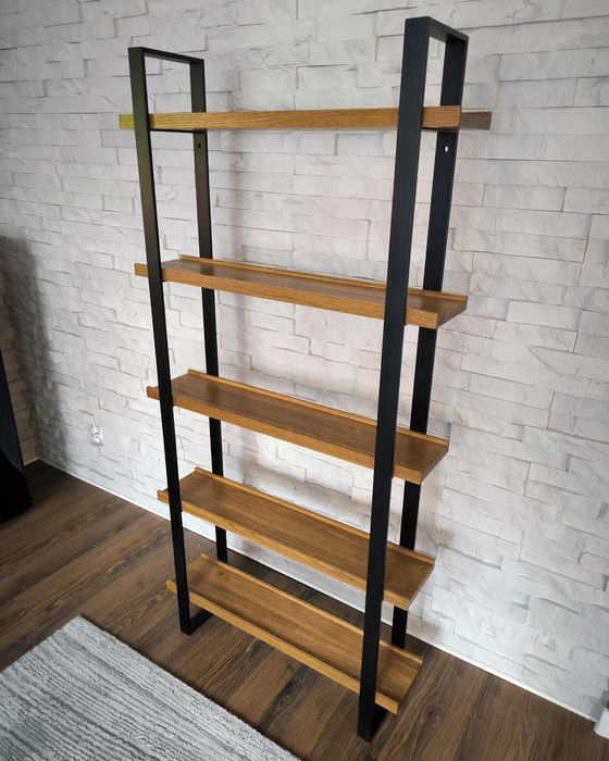 Regał /półki dębowe z litego drewna loft industrial