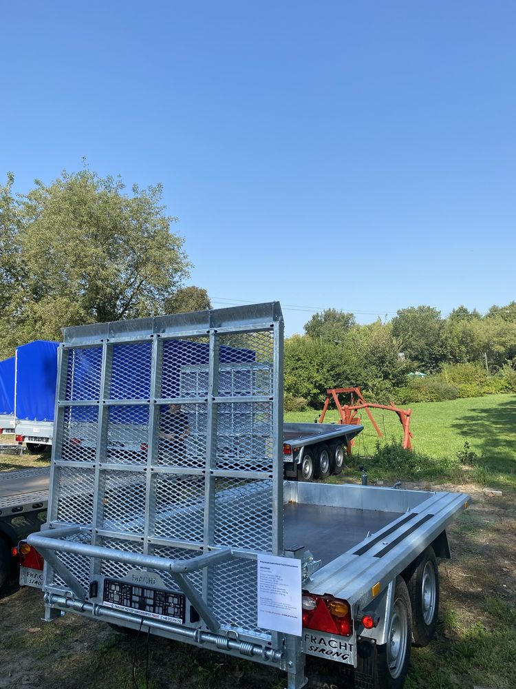 Przyczepa dwuosiowa do przewozu minikoparek Fracht Karol DMC 2700 kg