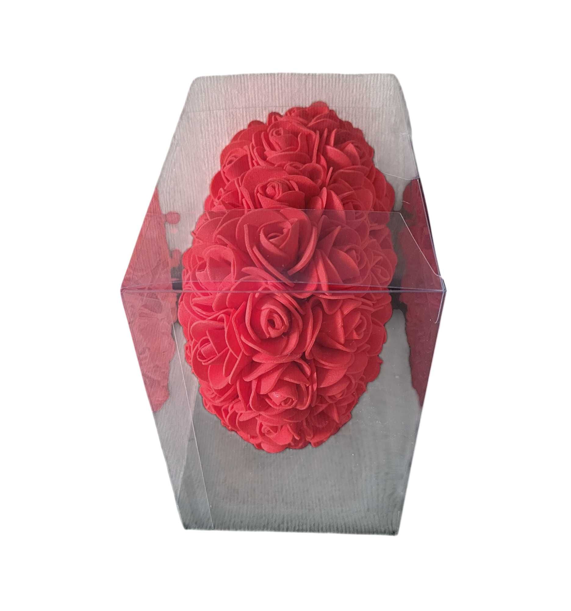 Serce z płatków róż 15 cm prezent w pudełku #527
