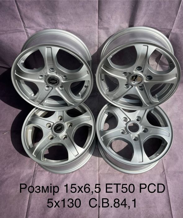 Нові легкосплавні диски r15/6,5/5*130