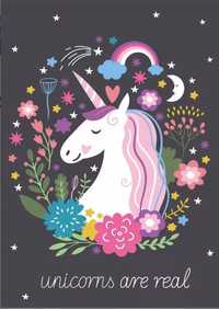 Koc Kocyk 100X140Cm Polarowy Unicorn Pled 140X100C