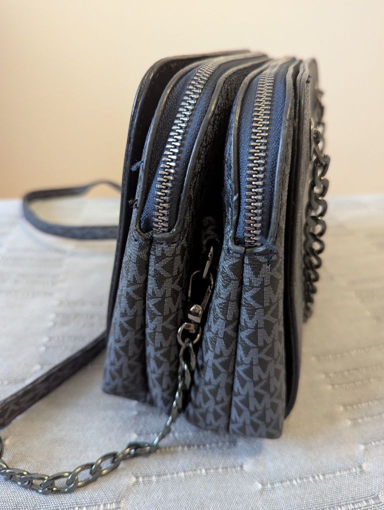 Женская сумка Michael Kors Jet Set Large Logo Crossbody Bag Grey.