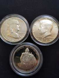 Srebrny dolar USA Skarbnica Narodowa - Washington, Franklin, Kennedy