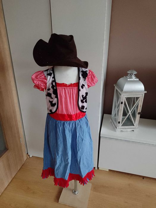 Strój karnawałowy KOWBOJKA KOWBOJKI kostium przebranie 134/140 (5
