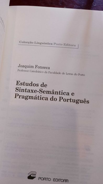 Estudos de Sintaxe-Semântica e Pragmática do Português