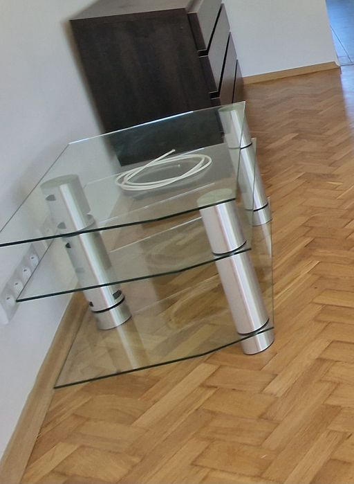 Stolik szklany rtv pod telewizor