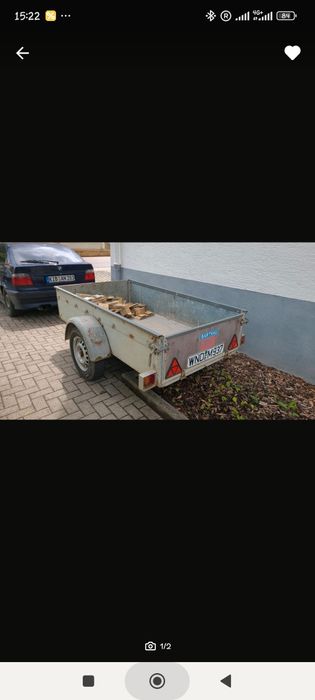 Laweta przyczepa garbatka  remork DMC 2T