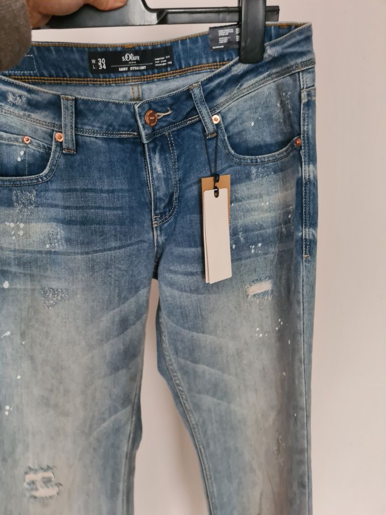 Spodnie jeansowe męskie S.Oliver 30/34 nowe