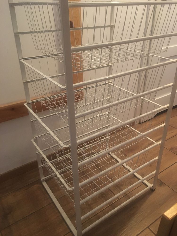 Ikea metalowa półka z szufladami garderoba