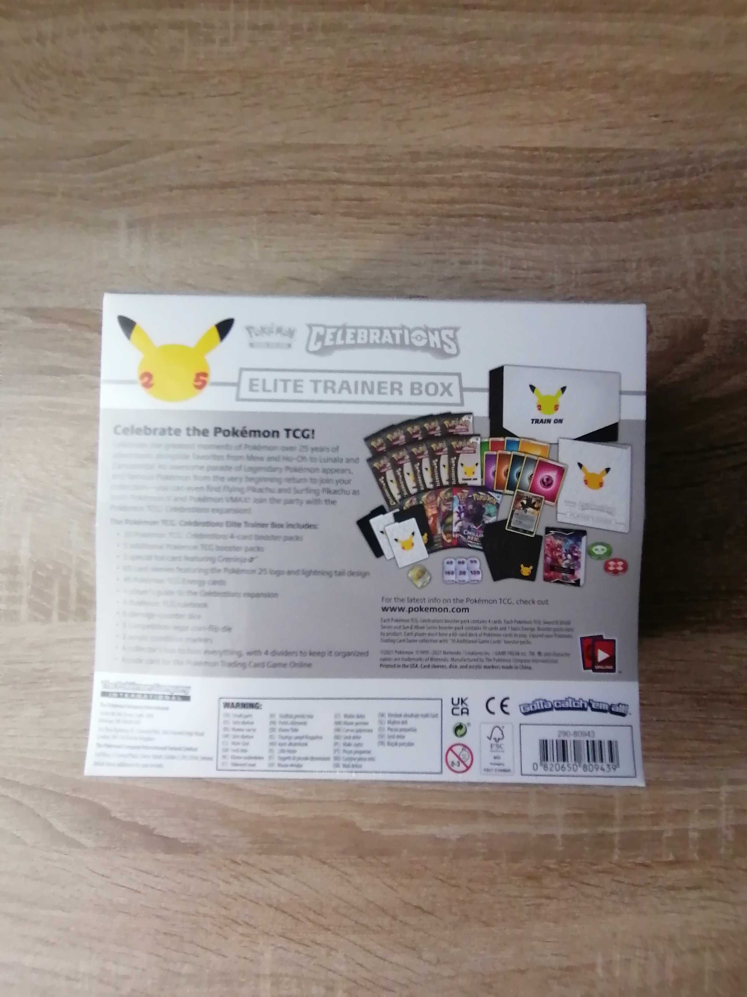 Pokemon TCG Celebrations Elite Trainer Box - uszkodzona folia