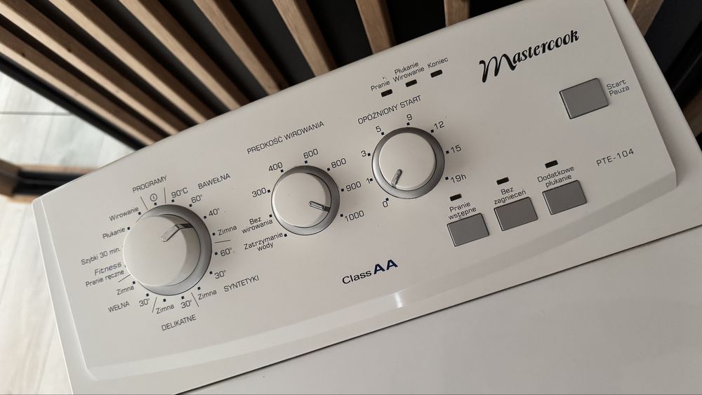 Pralka Mastercook PTE-104/01 biała ładowana od góry