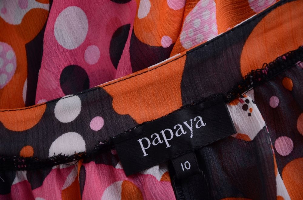 PAPAYA szyfonowa tunika nietoperz r. 38