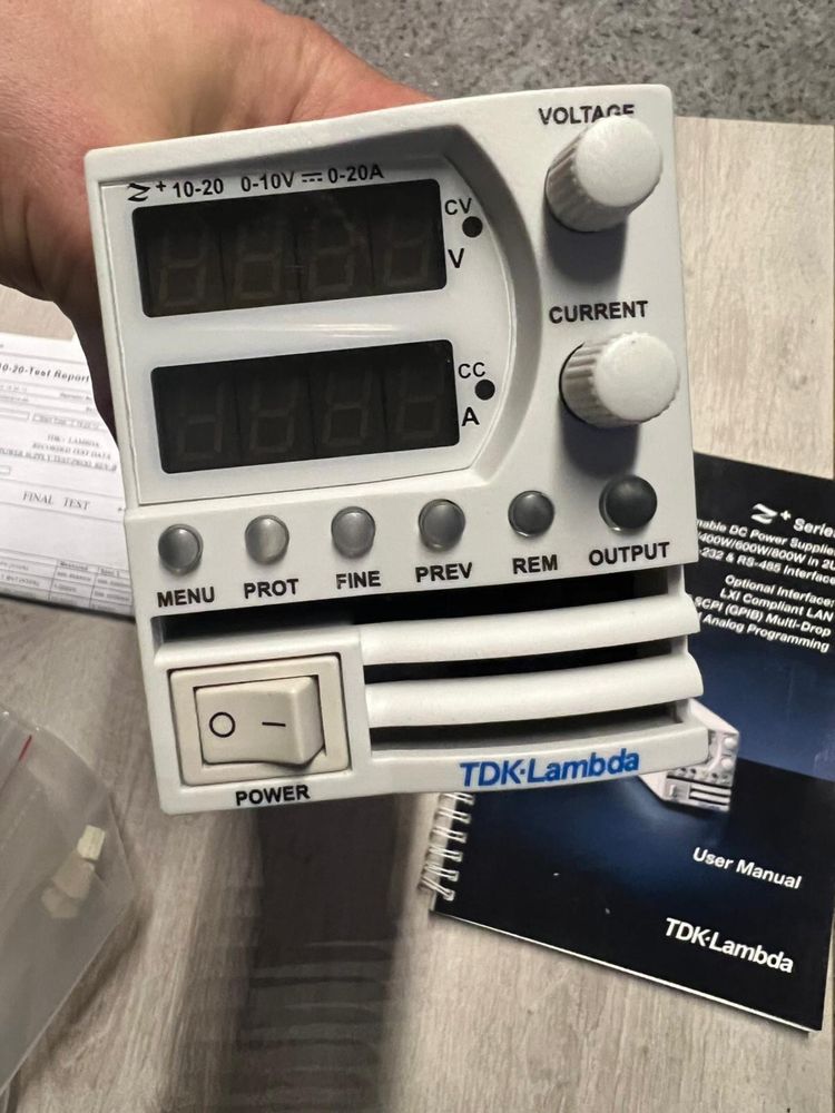 Zasilacz laboratoryjny tdk-lambda z-10-20
